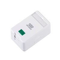 Коробка настенная 1 порт шторка бел. Datarex DR-512000