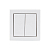 Выключатель 2-кл. СП Impressivo 16А IP44 бел. ABB 2TKA000173G1