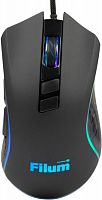 Мышь проводная игровая проводная, 7кн., USB, RGB, DPI: 800-7200, A725F, макросы, длина кабеля 1,5м Filum FL-GM20