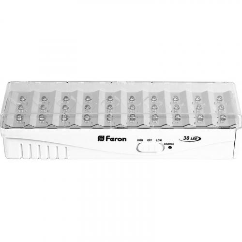 Светильник EL15 30 LED DC аккумуляторный бел. FERON 12896