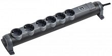 Удлинитель 6х1.5м 16А IP20 2хUSB+6х2P+E черн. IEK 694618