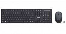 Комплект клавиатура и мышь: мышь опт. USB, 4кн., DPI: 800/1200/1600, 104кн., тип клав: мембр., пит. АА 1 шт., черная, Windows XP/Vista/7/8/10, MacOS Filum FL-KTW10-BK