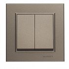 Переключатель 2-кл. СП Karea 10А IP20 зел. Makel 56052026