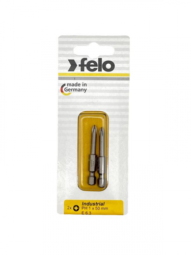 Бита крестовая Industrial E6.3 PH 1х50 (блист.2шт) FELO 03201536 фото 4