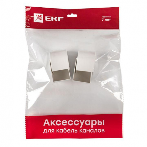 Заглушка 40х40 бел. Plast PROxima (уп.4шт) EKF ecw-40-40x4 фото 5
