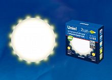 Лампа светодиодная LED-GX53-7W/3000K+3000K/GX53/FR PLB02WH 7Вт матовая 3000К тепл. бел. GX53 торц. подсветка (упак. картон) Uniel UL-00006497