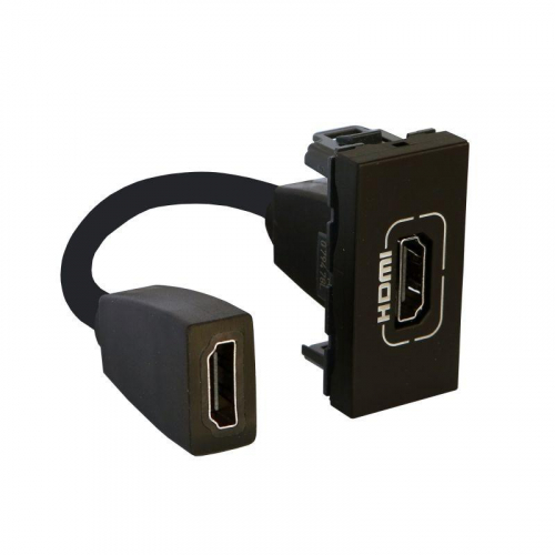 Розетка 1мод. HDMI Mosaic со шнуром черн. Leg 079478L фото 3