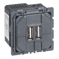 Устройство зарядное Celiane с двумя USB-разъемами тип C-тип C 240В/5В 3000мА Leg 067466