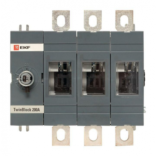 Рубильник 3п 200А без рукоятки управления TwinBlock PROxima EKF tb-s-200-3p фото 2