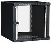 Шкаф LINEA WE 9U 600x650мм дверь стекло черн. ITK LWE5-09U67-GF