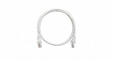 Патч-корд кат.5E U/UTP 4х2х24AWG patch CU LSZH нг(А)-HFLTx 1м бел. NIKOMAX NMC-PC4UD55B-010-C-WT