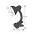 Светильник UF-320P С06 настол. прищепка 230В 60Вт E27 ЛОН син. Ultraflash 12372