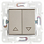 Выключатель жалюзи SKANDY 10А SK-V12Sh шампань IEK SK-V15-0-10-K37