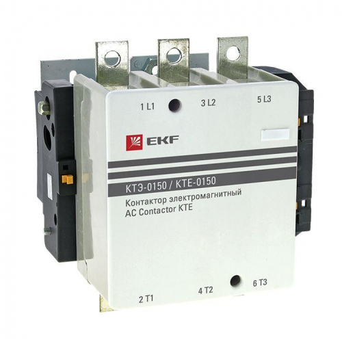 Контактор КТЭ 150А кат. 380В AC 1НО EKF ctr-b-150-380