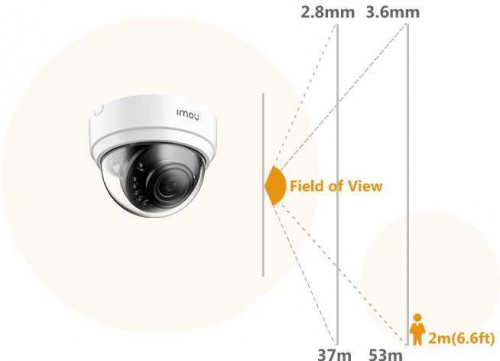 Видеокамера IP Dome Lite 4MP 3.6-3.6мм IPC-D42P-0360B-imou корпус бел. IMOU 1189568 фото 2