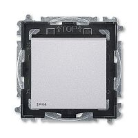 Переключатель 1-кл. Levit IP44 серебр./дым. черн. ABB 2CHH596940A4070