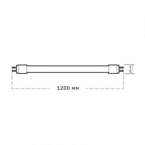 Лампа светодиодная PLED T8-1200GL 30Вт T8 матовая 6500К G13 FROST JazzWay 5066076 фото 7