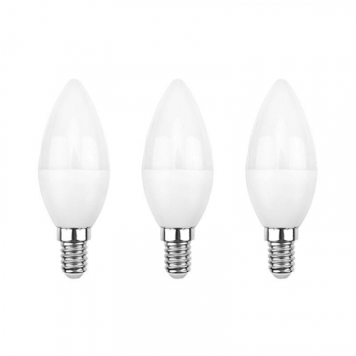 Лампа светодиодная 7.5Вт CN свеча 4000К E14 713лм (уп.3шт) Rexant 604-018-3