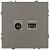 Розетка комбинированная СП Galaxy RJ45 + TV 16А IP20 250В титан Эра Б0070788