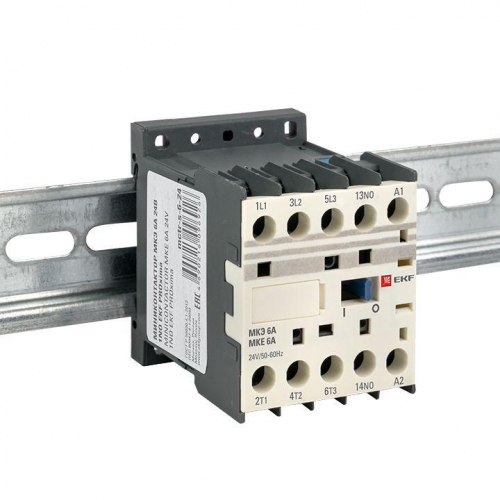 Мини-контактор МКЭ 6А кат. 24В AC 1НО PROxima EKF Mctr-s-6-24 фото 2