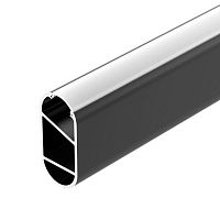Профиль WARDROBE-1530-2000 ANOD BLACK L2000 алюм. Arlight 054942