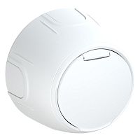 Розетка Rotondo с заземл. с защ. крышкой винтов. контакты бел. OneKeyElectro 7700946
