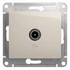 Розетка телевизионная оконечная TV 1-м СП Glossa 1дБ механизм молочн. SE GSL000991