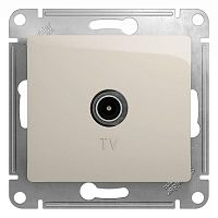 Розетка телевизионная оконечная TV 1-м СП Glossa 1дБ механизм молочн. SE GSL000991