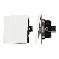 Выключатель проходной 2-кл. SWT-TENDO-MKP2-SFPL-WH 10А 230В механизм Arlight 054556