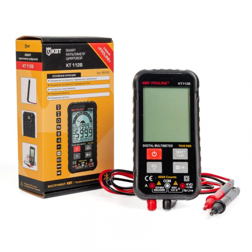 Мультиметр цифровой SMART KT 112В PROLINE КВТ 86326 фото 3