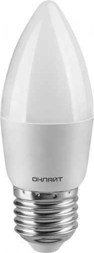 Лампа светодиодная 90 058 OLL-C37-12-230-4K-E27-FR 12Вт свеча 4000К нейтр. бел. E27 1200лм 176-264В ОНЛАЙТ 90058