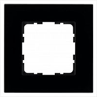 Рамка 1-м G-Glass стекло черн. Black Glass Jasmart G1001GB