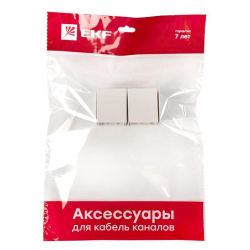 Соединитель 40х40 бел. Plast PROxima (уп.4шт) EKF conw-40-40x4 фото 5