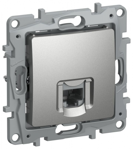 Розетка компьютерная RJ45 кат.5Е UTP алюм. IEKETIKA IEK 6724411