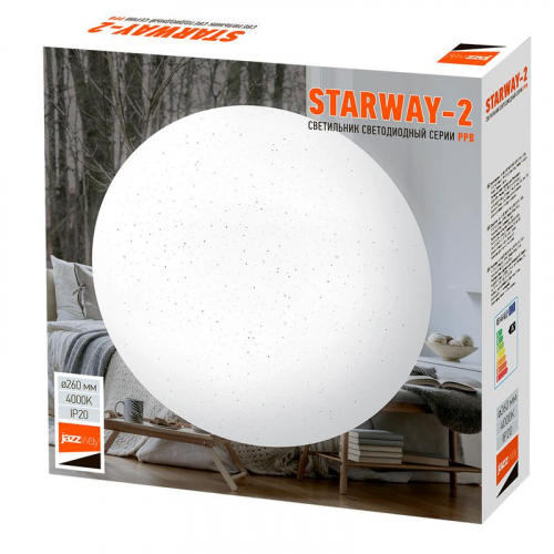 Светильник светодиодный декоративный PPB Starway-2 24Вт 4000К IP20 d260х55 настенно-потолочный бытовой JazzWay 5025479 фото 7