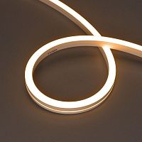 Лента светодиодная MOONLIGHT-SIDE-A140-12x17mm 24V Warm 2400К 9.6Вт/м IP67 wire x2 боков. вывод кабеля герметичная (уп.5м) Arlight 042782