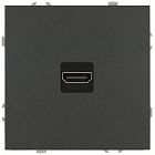 Розетка HDMI СП Galaxy 16А IP20 250В графит Эра Б0070799