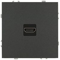 Розетка HDMI СП Galaxy 16А IP20 250В графит Эра Б0070799