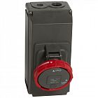 Розетка накладная Hypra 63А 400В 4K+3 IP67 Leg 059438
