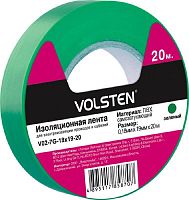 Изолента V02-7G-18х19-20 0.18х19мм (рул.20м) зел. Volsten 9786