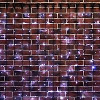 Гирлянда светодиодная "Светодиодный Дождь" 2х6м 768LED бел. 90Вт 230В IP65 постоян. свечение провод черн. (нужен шнур питания 303-500) Neon-Night 235-165