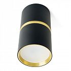 Светильник ML186 Barrel ZEN 35Вт GU10 230В MR16 потолочн. черн. зол. FERON 48639