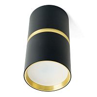 Светильник ML186 Barrel ZEN 35Вт GU10 230В MR16 потолочн. черн. зол. FERON 48639
