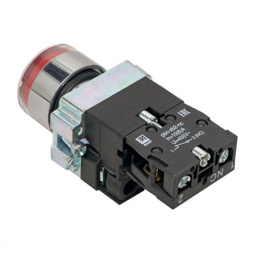 Кнопка BA42 с подсветкой 24В красн. NC PROxima EKF xb2-bw42-24 фото 5