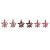 Прищепка деревянная "Звездочки" 16х4.5х1.3см IP20 роз. (уп.6шт) Neon-Night 504-034