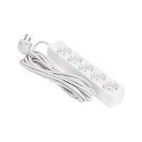 Удлинитель 5х5м с заземл. 3х0.75 бел. PROCONNECT 13-4213