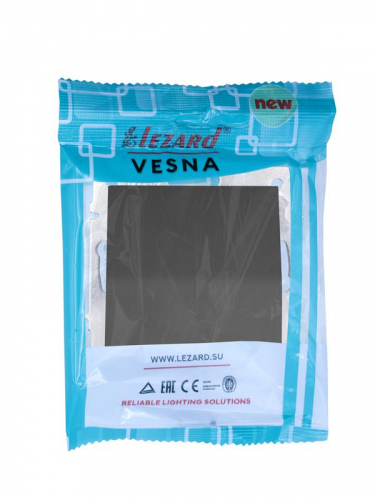 Вывод кабеля СП VESNA IP20 механизм черн. LEZARD 742-4288-197 фото 4