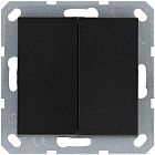Кнопка 2-кл. 10А IP20 с переключающим контактом механизм антрацит Jasmart G3020B