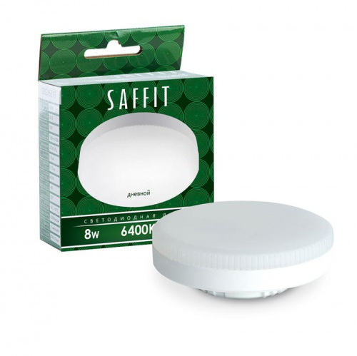 Лампа светодиодная SB08 8Вт 6400К GX53 230В SAFFIT 55187