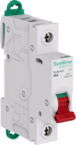 Выключатель нагрузки 1п 40А Systeme9 230В SE S9S40140